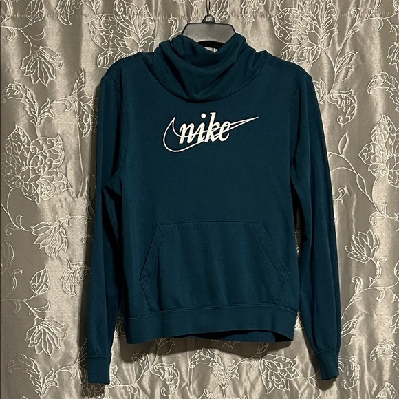 Nike Women's Dark Teal Cowl Neck Sweater - Picture 2 of 3